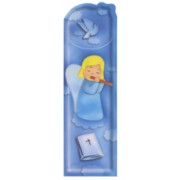 Guardian Angel and Flute PVC Bookmark cm.5x15 - 2"x6"