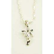 Silver Plated Angel Pendant + Chain