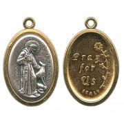 St.Francis / Pray for Us Oval Medal