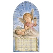 Guardian Angel/ Prayer Plaque Spanish cm.10x20 - 4"x8"
