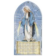 Miraculous/ Hail Mary Prayer Plaque Spanish cm.10x20 - 4"x8"