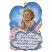 Our Father Prayer Plaque cm.10x15 - 4" x 6" English Text