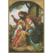 Jesus with Children Plaque cm.15.5x10.5 - 4"x6"